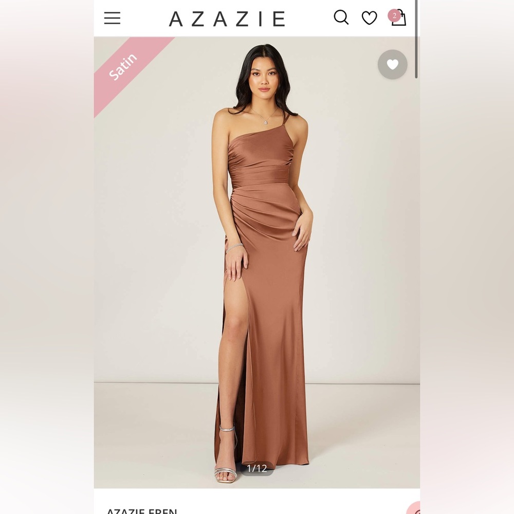 Azazie Eren Dress- Bronzer